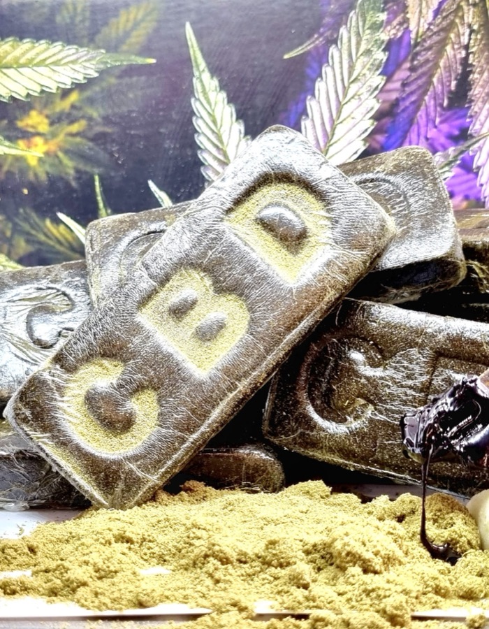 Kief and pressed hash bars